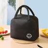 Bolsa térmica portátil espessa para trabalhador de escritório com bolsa para marmita estudante bolsa térmica para almoço transporte manual bolsa de almoço com folha de alumínio logo