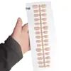Piezas de Uñas Postizas Semi-usadas a Mano Color Nude Mate Frijol Frijol Un Rubor Un Tamaño Cuadrado Corto Redondo Parche de Arte para Uñas