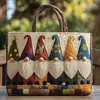 Bolso de Mano con Estampado de Moda Trendy para Mujer Bolso de Hombro Bolso Tote Acolchado Nuevo Producto Transfronterizo 3D Temu Amazon