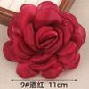 11cm Ventas Directas de Fábrica Hecho a Mano Borde Quemado Flor Accesorios para el Cabello Accesorios de Ropa Camelia Corsage Accesorios de Ropa Flores de Tela