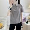 Una playera tipo polo para mujer de manga corta de alta gama para negocios casual, con procesamiento de solapa al por mayor, overol, camiseta de secado rápido, camiseta