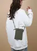 Bolsa Móvil Transfronteriza Simple y Versátil para Mujer, Bolso de Hombro Ligero Artístico y de Moda, Bolso Cuadrado Pequeño Cruzado de Nuevo Estilo Coreano