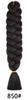 Peluca de trenza grande de color de comercio exterior xpression trenza sucia negra africana fibra química trenza grande