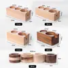 Accesorios Creativos para Cafetera de Madera Maciza Personalizados, Varios Estilos, Soporte DIY, Fabricante Ofrece Grandes Cantidades y Precios Competitivos