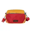Bolso pequeño cuadrado multibolsillo de color dopamina de moda, bolso de hombro ligero casual y elegante, bolso cruzado de cuadros para el día a día