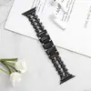 Adecuado para Apple Watch de 8ª Generación Ultra Apple Watch 9S10Se Pulsera de Metal Universal de Doble Fila con Forma de Corazón para Reloj