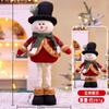 Nuevo Adorno de Muñeco Retráctil de Navidad Transfronterizo Papá Noel Muñeco de Nieve Alce Adornos de Muñeco Retráctil de Piernas Largas