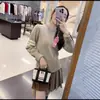 Tb Unisex Nuevo Suéter de Lana de Cuello Redondo Otoño/Invierno Estilo Pareja Casual Versátil Suéter de Cuatro Rayas para Pareja