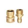 Acessórios Adaptadores para Máquina de Limpeza de Alta Pressão Bico de Água de Cobre Máquina de Limpeza Conexão Rápida de 2 Pontos 1/4 Latão 380 Acessórios