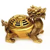 Adornos de Quemador de Incienso de Tortuga Dragón de Latón Quemador Hueco de Aromaterapia de Tortuga Dragón de Latón Quemador de Incienso Artesanías de Tortuga de Latón