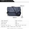 Bolsa Transversal Explosiva do TikTok Bolsa de Ombro Masculina Transfronteiriça Bolsa Mensageiro Fashion Bolsa de Lona Casual Bolsa Masculina de Oxford