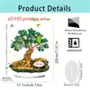 Decoración para Festival de la Hierba Verde de Abril Riqueza Transfronteriza Adornos de Acrílico 2D para Escritorio de Sala de Estar en Casa