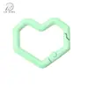 Hebilla de Resorte de Corazón de Píxel de Aleación Anillo Abierto Llavero con Forma Especial Hebilla para Joyería DIY Accesorios de Ferretería para Ropa y Equipaje