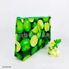 Bolsa de Armazenamento de Maquiagem em Formato de Dumpling Bolsa Cosmética de Feltro Bolsa Cosmética de Camurça Bolsa Cosmética com Estampa de Veludo Colorida de Alabarda