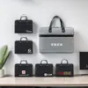 Bolso tote de negocios Oxford mejorado para hombre, bolso de hombro, bolso cruzado, maletín de gran capacidad, con impresión de logotipo