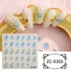 Zhengxiang Cyber Celebrity INS Pegatina de Uñas con Relieve 5D Pegamento Suave Amor Año Nuevo Pegatina para Uñas DIY Conejo de Cristal Año Pegatina para Uñas