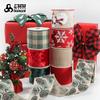 Fábrica Engrossada Natal Rack Cinto Bronzeamento Impresso Fita Gráfica Grinalda de Árvore de Natal Imitação de Cinto de Cânhamo Fita de Laço