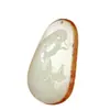 Pendente de Jade do Afeganistão Natural Guanyin pingente de lótus Guanyin pingente de segurança Guanyin de Jade pingente de jade cor primária de couro original