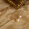 Brincos de Prata 925 Esterlina Esmaltados com Pérola e Flor de Zircônia para Mulheres, Novo Modelo Popular, Brincos Clássicos de Luxo de Alta Qualidade