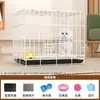 Gaiola para cachorro Teddy cães pequenos, gaiola de metal dobrável para animais de estimação interna, gaiola protetora especializada para carro para gatos e cães, cercadinho para animais de estimação