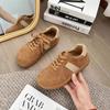 Sapatos Flats Femininos de Couro Macio Estilo Vintage 2026 Moda Primavera e Outono Versátil Solado Macio Atacado Cadarço Cano Baixo Sapatos de Treino Alemães