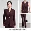 Venta al por mayor transfronteriza 2026 otoño e invierno nuevos conjuntos de traje para mujer, trajes casuales de moda profesional de alta gama y ropa de trabajo
