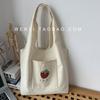Bolso de Lona de un Solo Hombro Modelo Nuevo 2026 para Mujer, Bolso Tote Casual Fresco Artístico Estilo Japonés Simple
