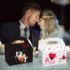 DD094 Amazon Dia dos Namorados doce LOVE XOXO doce de presente de casamento caixa branca de papelão portátil