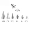 Aleación de Titanio G23 Punta de Diente de 0.9 mm Cabeza Cónica Uña de Labio Uña de Ceja Accesorios para Piercing de Hueso de Oreja de Titanio F136 Fabricante Mayorista