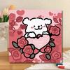 Pintura a Óleo Digital de Cachorro com Linha DIY Colorir à Mão Grafite Desenho Animado Fofo Decoração Curativa Fabricante Atacado