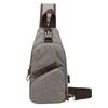 Mu Gu transfronterizo Europa y Estados Unidos bolso de lona retro viaje USB mochila diagonal bolso de pecho para hombre una generación de cabello