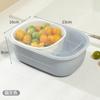 Caja de Almacenamiento para Uso Doméstico, Cesta de Frutas Sellada Engrosada de Doble Capa, Bandeja de Frutas para Sala de Estar, Bandeja de Drenaje, Caja de Dulces y Snacks de Semillas de Melón para Personas Perezosas