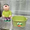 Cesta Drenadora de Dopamina con Forma de Pico de Pato para Uso Doméstico, Linda Cesta de Frutas a Prueba de Polvo, Doble Capa con Drenaje de Agua 2 en 1, Cesta Espesada para Lavar Verduras