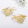 Fábrica de materiales para joyería diy al por mayor metal árbol pequeño tridimensional accesorios de broche pin de corsage femenino accesorios de otoño e invierno