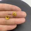 Accesorios de joyería de aleación DIY pétalos huecos soporte de flores cuentas espaciadoras para pulsera cuentas de posicionamiento material de capullo de flor V149