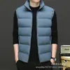 Compra Grupal Personalizado Nuevo Chaleco Moda Masculina Tendencia Diseño de Cremallera Reflectante Chaleco Engrosado Cálido con Cuello Alto Ropa de Trabajo