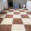 Tapete Decoração de Quarto Layout de Quarto Grande Área Cobertura Total Removível e Lavável Emenda Tapete de Chão Tapete Pelúcia Modelo Novo 2025