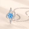 Nuevo colgante de diamante suave de plata esterlina 925 transfronterizo, nuevos accesorios transfronterizos, cadena para clavícula, joyería femenina de fábrica de origen