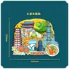 Imán de Refrigerador de Madera Acrílica para el Hogar Cultural y Creativo Fuzhou Venta al por Mayor de Puntos Turísticos Lugares Pintorescos Souvenirs Especiales