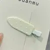 Pinza para el pelo azul de lunares con lazo estilo coreano para mujer, nuevo modelo 2026, pinza lateral para flequillo y mechones, accesorio para el cabello