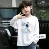 Camiseta base de algodón puro para niños, fina, para primavera y otoño, modelo nuevo 2026, camiseta de manga larga para niños súper elegante