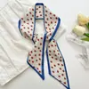Pañuelo Pequeño de Seda Estilo Coreano para Mujer, Cinta Larga para Atar Bolsos, Cinta Decorativa, Cinturón, Diadema, Cuerda Decorativa Pequeña Fresca para el Cabello, Accesorios para el Cabello