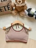 Top bandeau listrado de cores contrastantes para mulheres com bojo, sexy, gola halter com amarração, costas bonitas, corte justo, mostra a silhueta fina, estilo quente, top de base