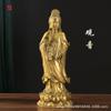 Un Conjunto de Estatuas de Buda de Cobre para Adorar en el Templo, Presentando a los Tres Santos del Oeste: Bodhisattva Avalokiteshvara, Buda Amitabha y Bodhisattva Mahasthamaprapta