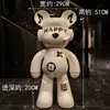 Ornamento de Chão Criativo Urso Espacial Pintado para Sala de Estar ao Lado do Sofá Decorações para Casa Cofrinho