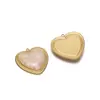 Colgante de Corazón de Encaje de Acero Inoxidable Transfronterizo Colgante de Piedra Preciosa DIY Accesorios de Joyería para Collares y Pulseras Europeos y Americanos Venta al por Mayor