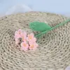 Ramo de Nomeolvides Tejido a Mano con Lana, Flores Tejidas Terminadas, Regalos Creativos de Cumpleaños para Amigos, Flores de Lana de Ganchillo