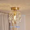 Lámpara Colgante Pequeña de Cristal de Lujo Vintage de Cobre Seleccionado Cuidadosamente para Pasillo, Entrada, Mesita de Noche, Balcón, Pasillo y Vestidor en Estilo Francés