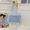 Bolso bandolera transparente de estilo japonés ins de alta apariencia, fresco y dulce, de colores caramelo, para niñas, ligero y elegante