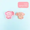 Molde para Galletas de Cachorro con Dibujo de Línea y Patrón de Dibujos Animados 3D para Mantequilla DIY Herramienta Realista para Galletas